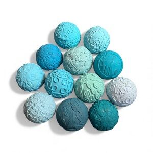Handmade Decorative Balls Set/ 12 Plaster Resin Ceramic, Heavy, Home Decoration